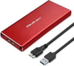 Boîtier pour SSD M.2 SATA NGFF 	 USB 3.0, rouge