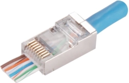 Connecteur RJ45 traversant blindé cat. 5e (lot de 100 pièces)