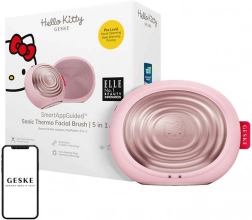 Brosse visage sonique 5-en-1 Geske avec application Hello Kitty rose