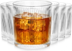 Verres striés 310 ml, lot de 6 Vilde