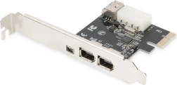 Contrôleur FireWire 800/400 PCIe avec équerre low-profile, 2× externes + 1× interne