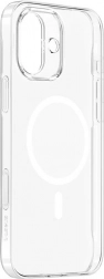 Baseus étui magnétique TouchButton pour iPhone 16 (transparent)