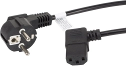 Câble d’alimentation Lanberg Schuko vers IEC C13 avec embout coudé, 3 m