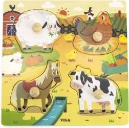 Puzzle en bois de la ferme