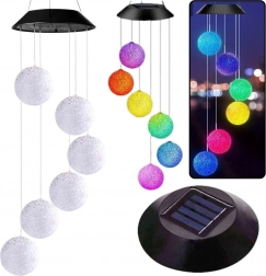 Lampes LED solaires de jardin boules colorées