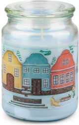 Bougie parfumée en verre PROVENCE petit village 95 heures