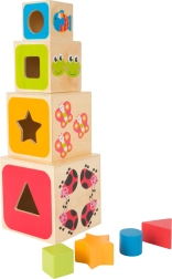 cubes d’emboîtement didactiques en bois ABC small foot