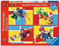 Puzzle 4×100 pièces Super Mario