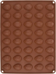 Moule en silicone pour biscuits en forme de noix Sillinie, orange