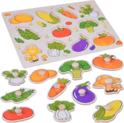 Puzzle éducatif en bois légumes