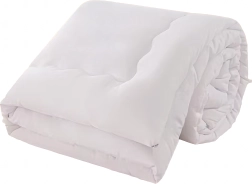 Couette hivernale respirante toutes saisons 140 × 200 cm blanche