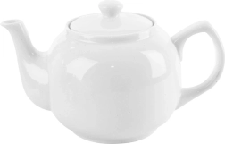 Théière et cafetière en porcelaine 1,7 l blanche