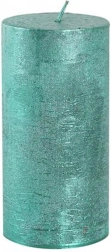 Bougie rustique Provence 12 cm – Verte