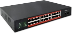 Commutateur réseau Gigabit 24× RJ45 et 2× SFP 1 Gb/s