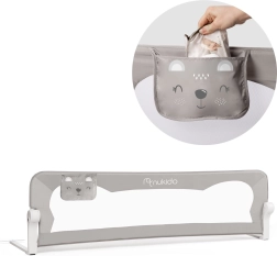 Barrière de lit pour enfant 150 × 42 × 35 cm Nukido gris