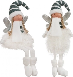 Fée de Noël assise avec ailes scintillantes RUHHY 55 cm