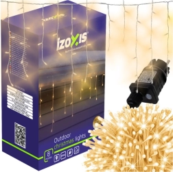Guirlande lumineuse de Noël 300 LED 15 m blanc chaud IZOXIS avec programmateur