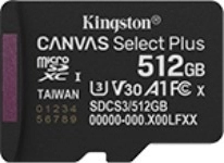 Carte mémoire microSD 512 Go Canvas Select+