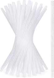 Set de pailles réutilisables scintillantes 22 cm – 50 pcs