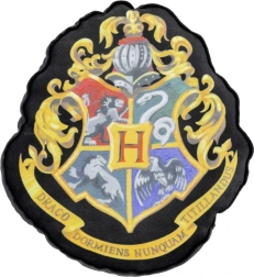 Coussin Harry Potter - blason de Poudlard, noir 37x32x5 cm PRODUIT SOUS LICENCE OFFICIEL ORIGINAL