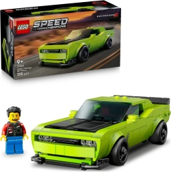 lego speed champions dodge challenger srt hellcat – voiture de sport pour enfants