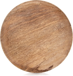 Assiette de service en bois de manguier 25 cm