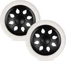 Roues de rechange pour chariot de courses 16 cm, lot de 2