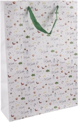 Sac cadeau en papier « De la part du Père Noël » 32,5 × 10 × 45,5 cm