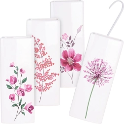 Humidificateur en céramique pour radiateur à motif floral, 300 ml, lot de 4 pièces