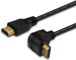Câble HDMI Savio coudé v1.4 3D 4K 1,5 m doré