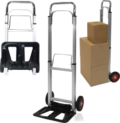 Chariot de manutention pliable en aluminium