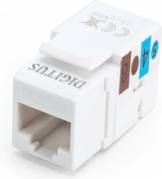 Module keystone RJ45 CAT6 UTP avec connexion LSA, blanc