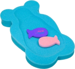 Tapis de bain en mousse pour bébé ourson bleu