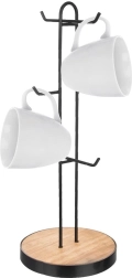 Support en métal pour tasses et mugs RADKA 15,5 × 40 cm