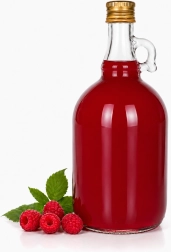 Gallon en verre de 1 l avec anse et bouchon à visser - 1 pièce