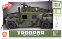 Voiture militaire à piles avec lumières et sons