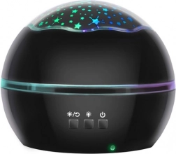 Projecteur nocturne ciel étoilé et monde sous-marin – noir