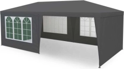 Tente de jardin pour fêtes 3 × 6 m avec 6 parois, gris, MultiGarden