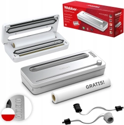 Soudeuse sous vide pour aliments 120 W avec accessoires, blanche