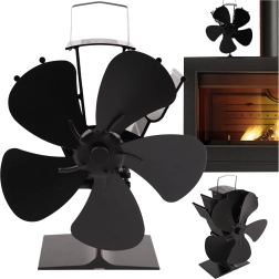 Ventilateur de cheminée thermoélectrique Kaminer pour poêle sans électricité, 5 pales