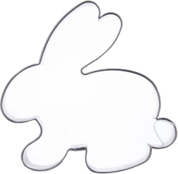 Emporte-pièce en acier inoxydable lapin 6,5 cm