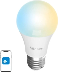 Ampoule LED Wi‑Fi intelligente Sonoff E27, 9 W, 806 lm, CCT 2700‑6500 K