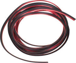 Moulure décorative pour voiture, à emboîter, 5 m, rouge