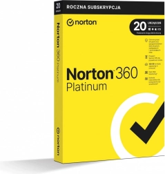 Norton 360 Platinum, 100 Go, 1 utilisateur, 20 appareils, 1 an