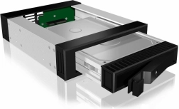 Baie hotswap 5,25'' pour disques 3,5''/2,5'' HDD/SSD SATA/SAS