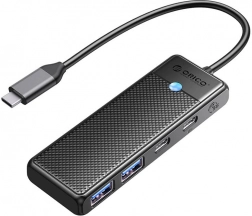Orico hub USB 4-en-1 USB‑A 3.0 x2 + USB‑C 3.0 + USB‑C PD 100 W