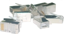 Connecteur RJ45 blindé catégorie 6, universel pour câble plein et multibrin, 8P8C, 100 pcs