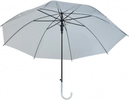 Parapluie automatique blanc transparent