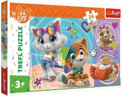 Maxi puzzle 24 pièces Chats heureux 44 CATS 60 × 40 cm