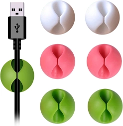 supports de câbles en silicone autocollants – lot de 6 pcs